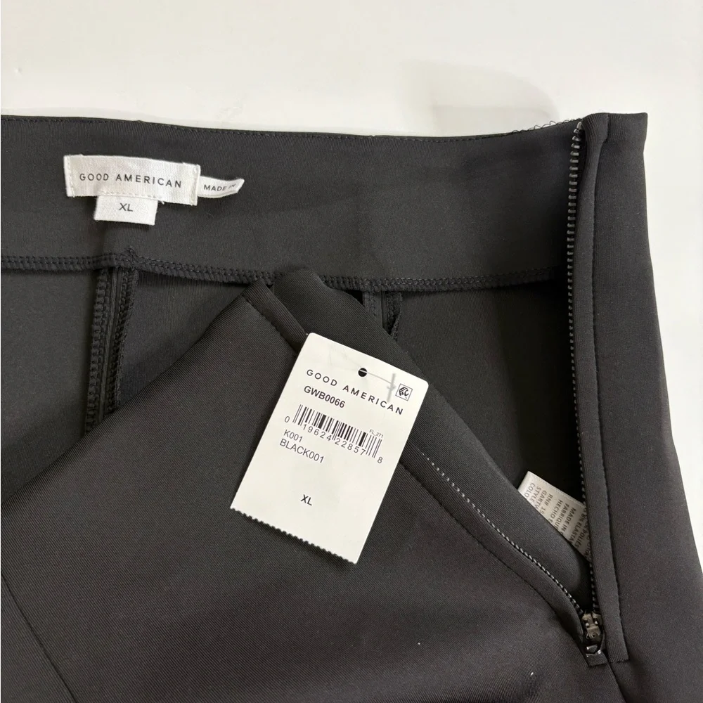 Good American Black Dress Pants Side Zip & Zip Ankles new with Tags Size XL - Picture 4 of 11